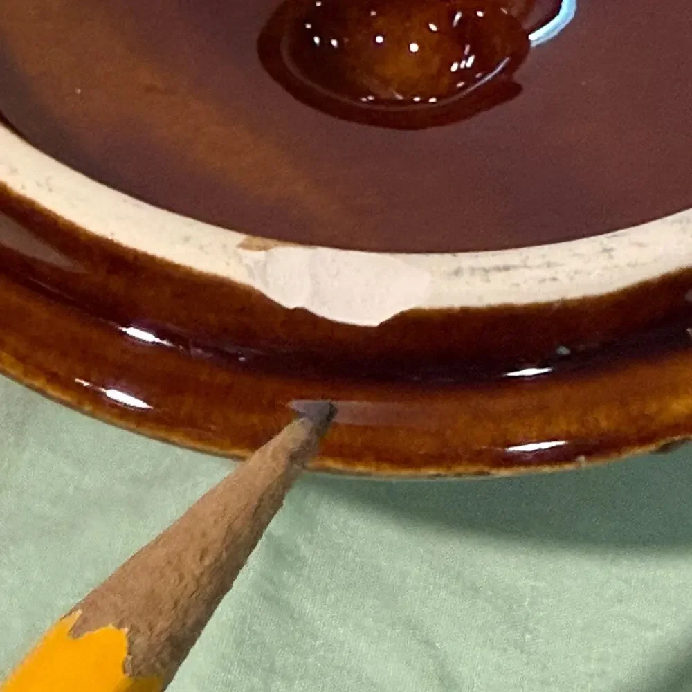 Vintage Hull USA Brown drip ware covered soup bean chili bowl 10 oz w/ handle
